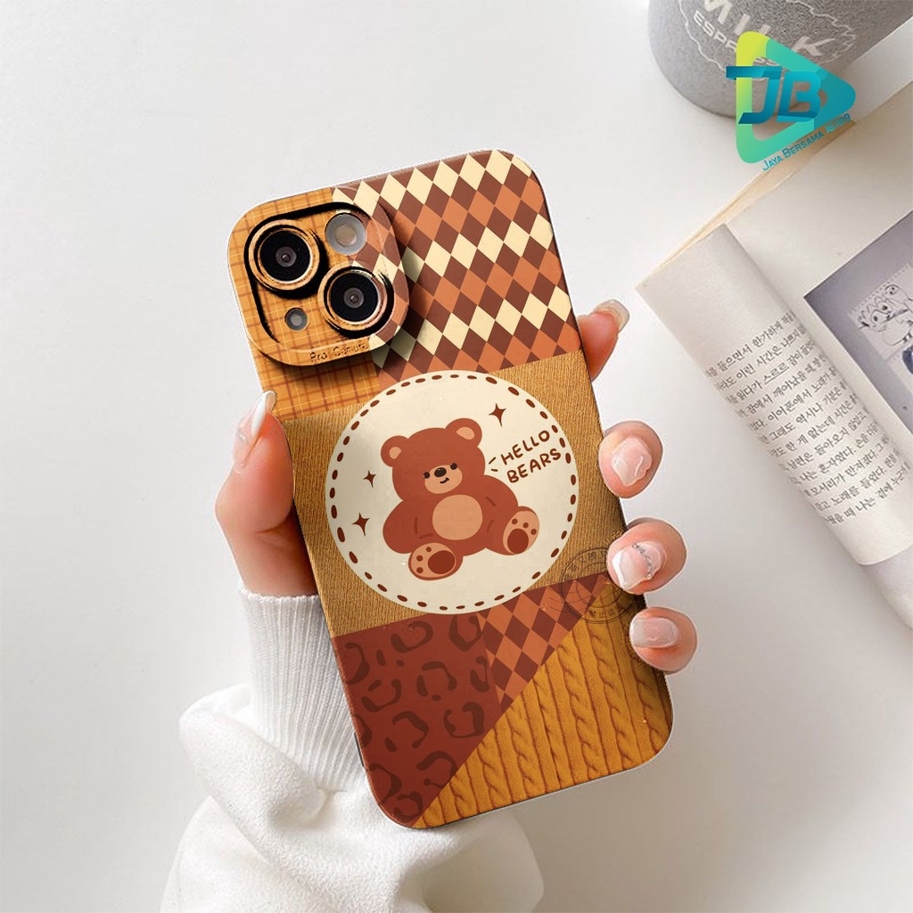 SOFTCASE PROCAMERA CUSTOM LOVELY BEAR OPPO VIVO SAMSUNG REALME XIAOMI IPHONE INFINIX FOR ALL TYPE JB5756