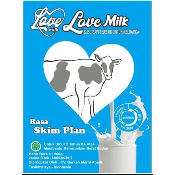 

COD SUSU BUBUK DIET SKIM LOVEMILK 500gr RASA SKIM PLAN