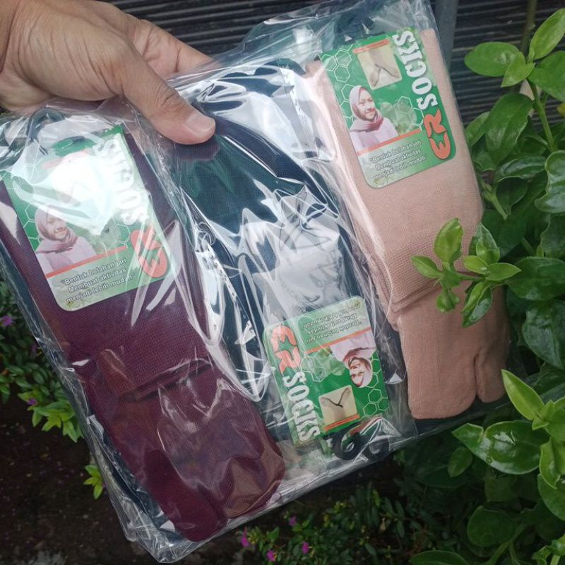 KAOS KAKI JEMPOL MUSLIM WARNA (1LUSIN)KEMAS