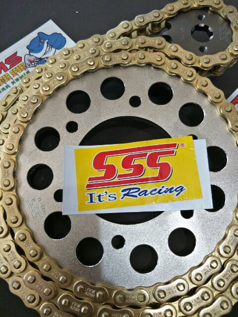 Gir Set SSS Sonic 150 R,Sonic,Rx King ,Rxk Rantai Gold 428 415 - Gear Set Sss Sonic 150 R Sonic-5