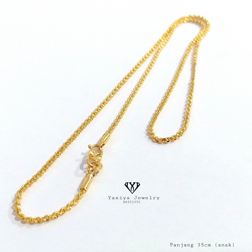 

Kalung Anak Nuri Padat Perhiasan Lapis Emas 18K Yaxiya Jewelry 118 A4251935