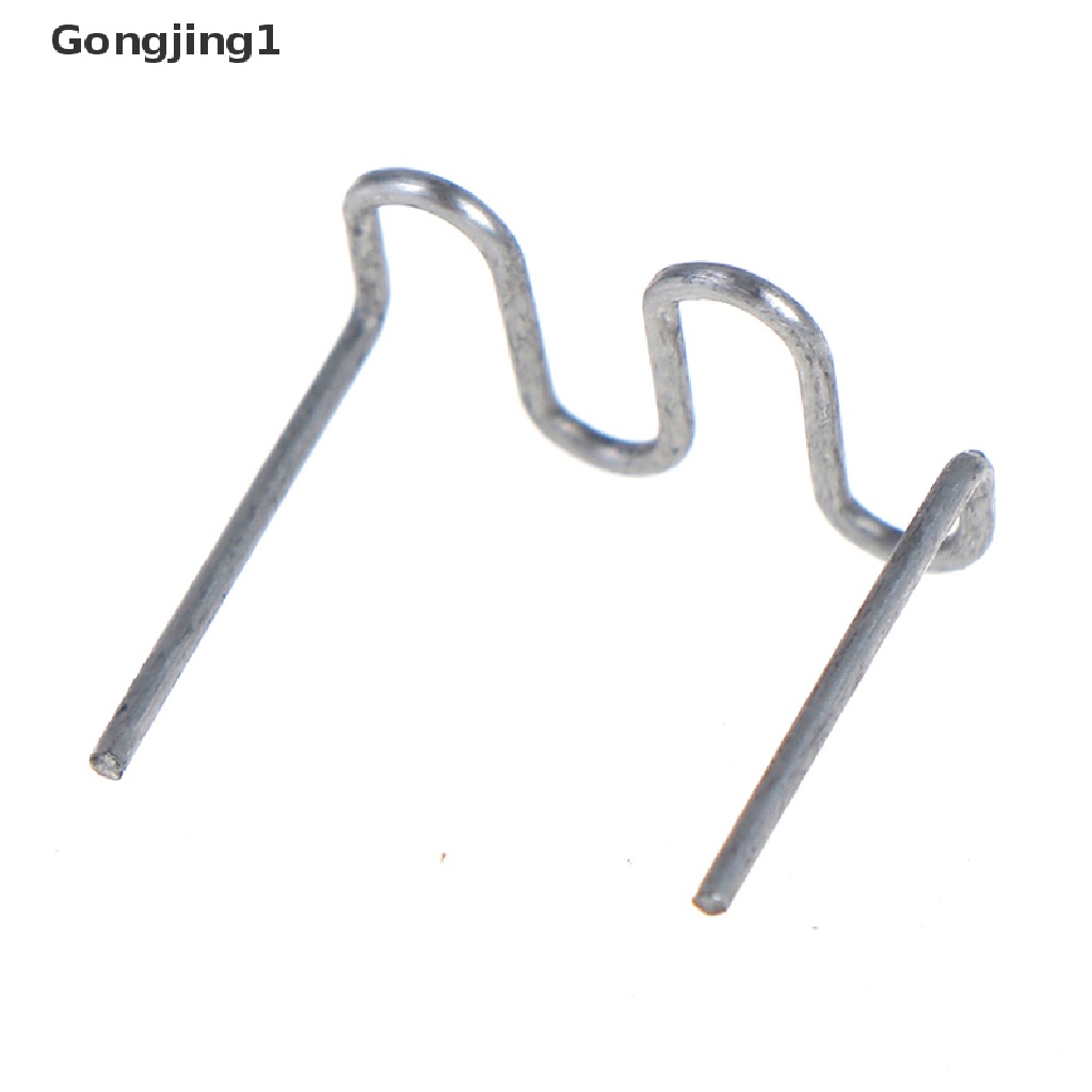 Gongjing1 100pcs Staples Flat Wave 0.6mm-0.8mm Universal Bahan Plastik Untuk Reparasi Stapler