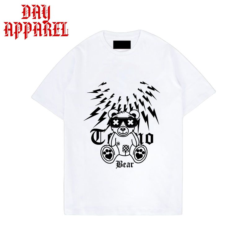 Kaos BAJU X BEAR - TSHIRT GAMBAR SIMPLE - KAOS DISTRO PUTIH
