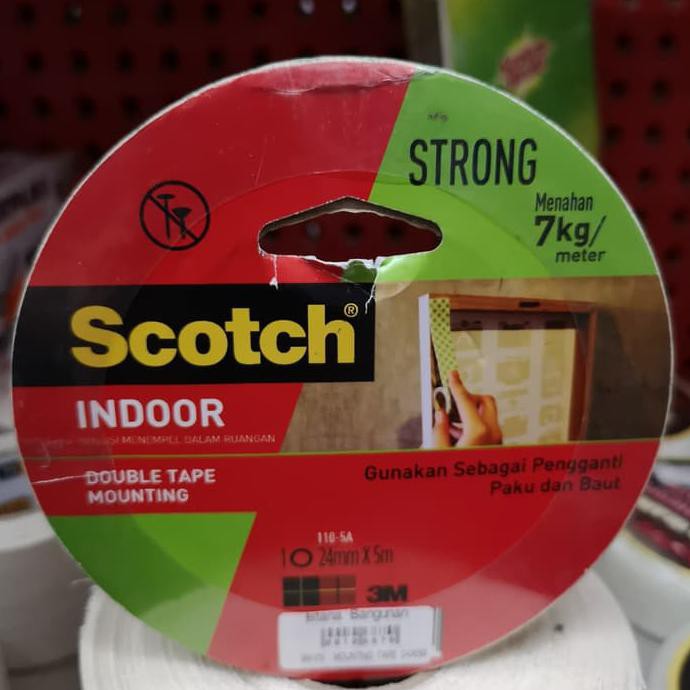 

HOTLIST Mounting Double Tape Size 24 mm x 5 m 3M Scotch 110 - 5A