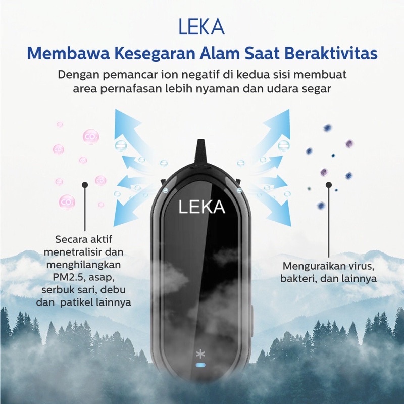 READY LEKA AP7212 Personal Ionizer / Kalung Purifier Portable