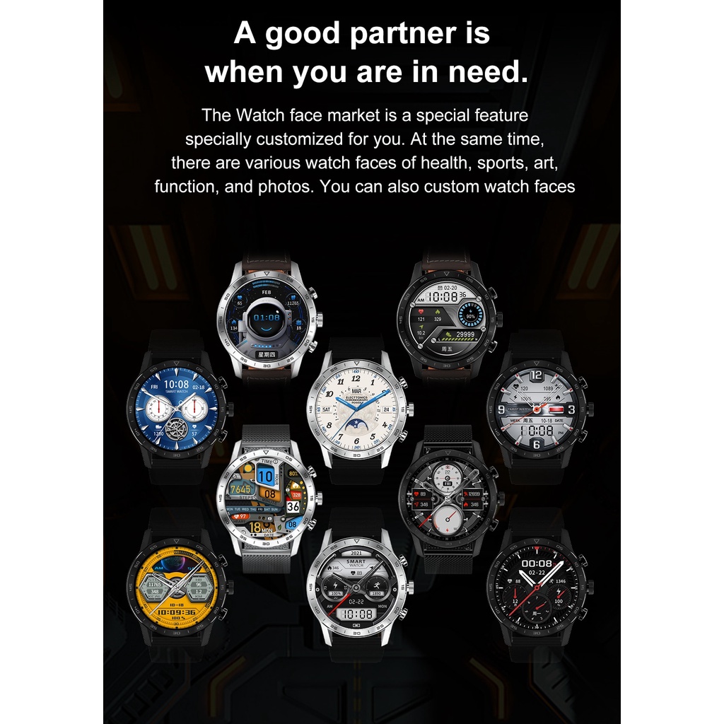 DT NO.1 KK70 DT70 Smart Watch Full Touch Screen Heart rate Monitor BT Call Smartwatch-7
