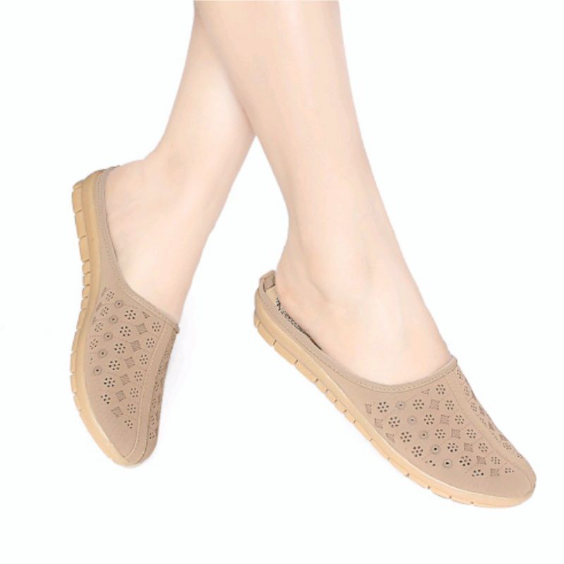 Sandal Wanita Slip On Slop / Selop Casual Murah WJ29