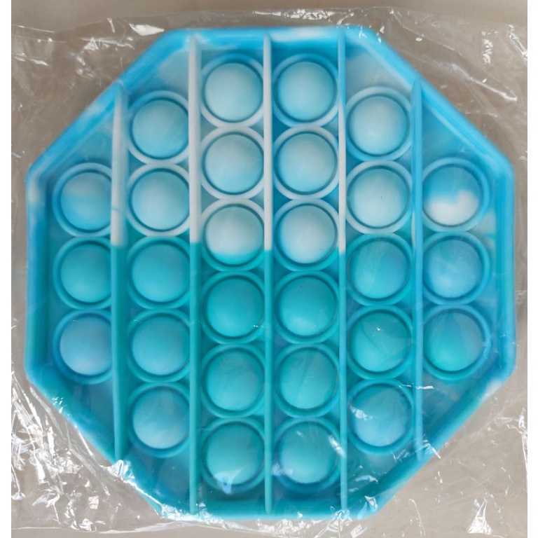 POP IT BENTUK-BENTUK MAINAN ANAK IMPOR-OKTAGON BIRU