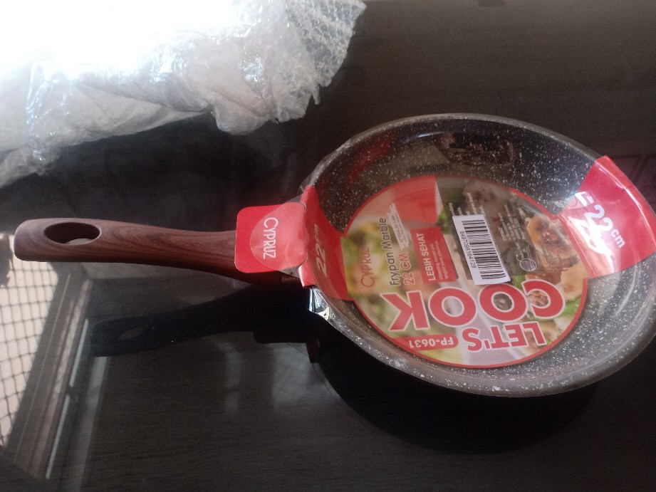 Cypruz Fry Pan Induksi Marble Series 22cm Fp-0631