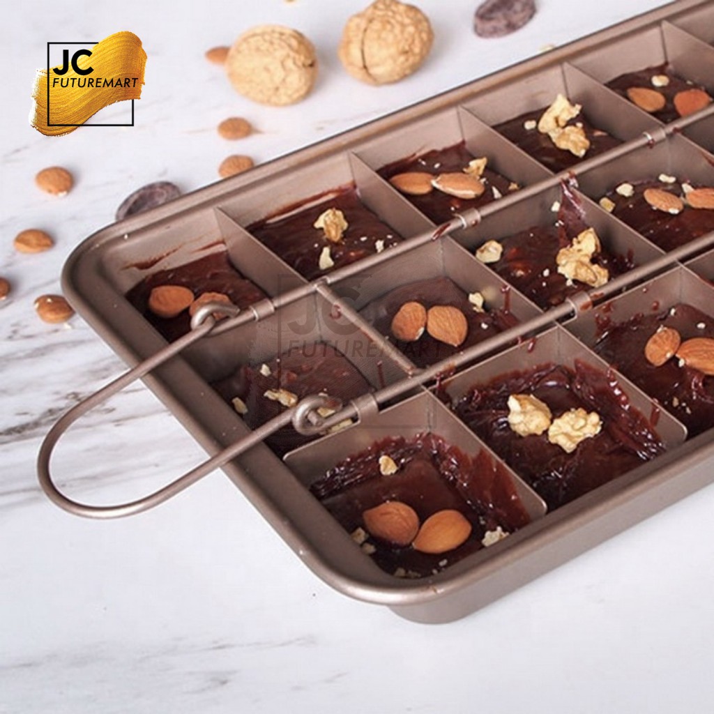 LOYANG BROWNIES | BROWNIE PAN NON STICK 18 SEKAT