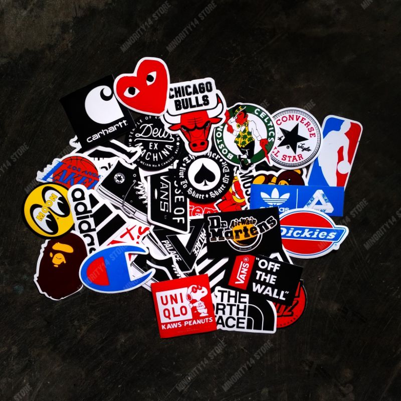 stiker pack / sticker hypebeast / musik / band / brand