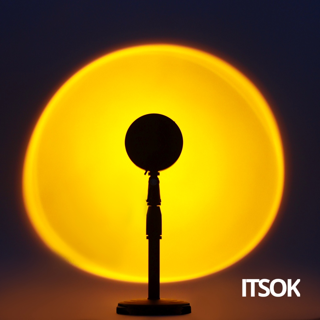 ITSOK LAMPU SUNSET LED / lampu background studio / lampu meja / LAMPU tidur / LAMPU PROYEKTOR SEUNST