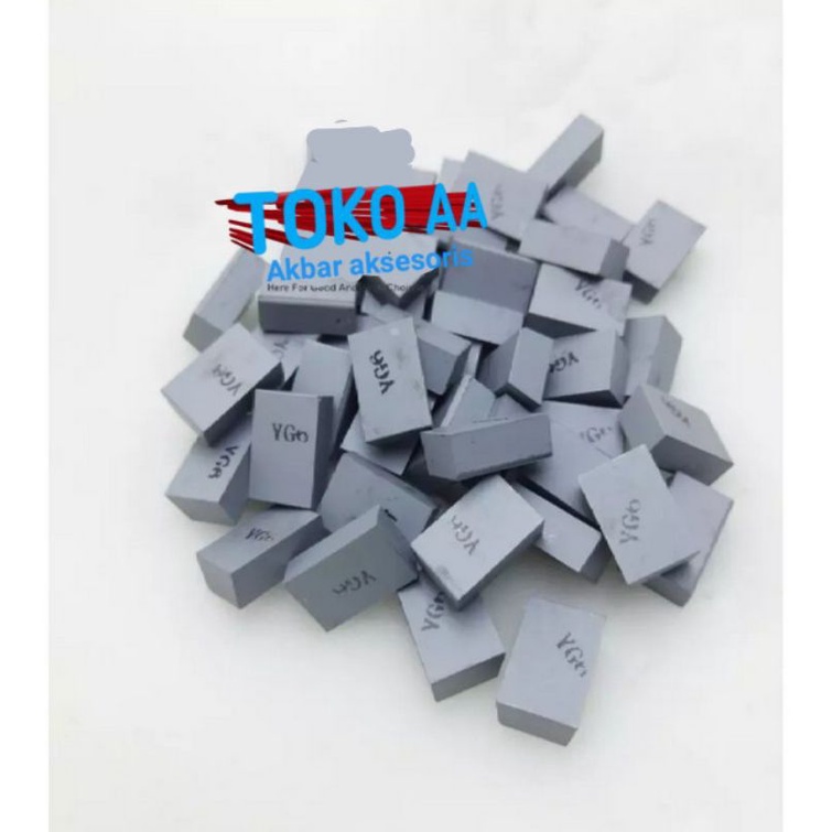 mata baja Widia kotak 5x5x8mm untuk platina/baja Widia/ sumur bor