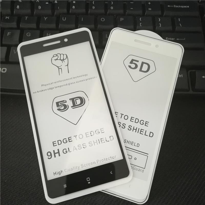 TEMPERED GLASS 5D FOR XIAOMI REDMI 4A FULL COVERAGE FULL LEM NO PELANGI NO GELEMBUNG UDARA