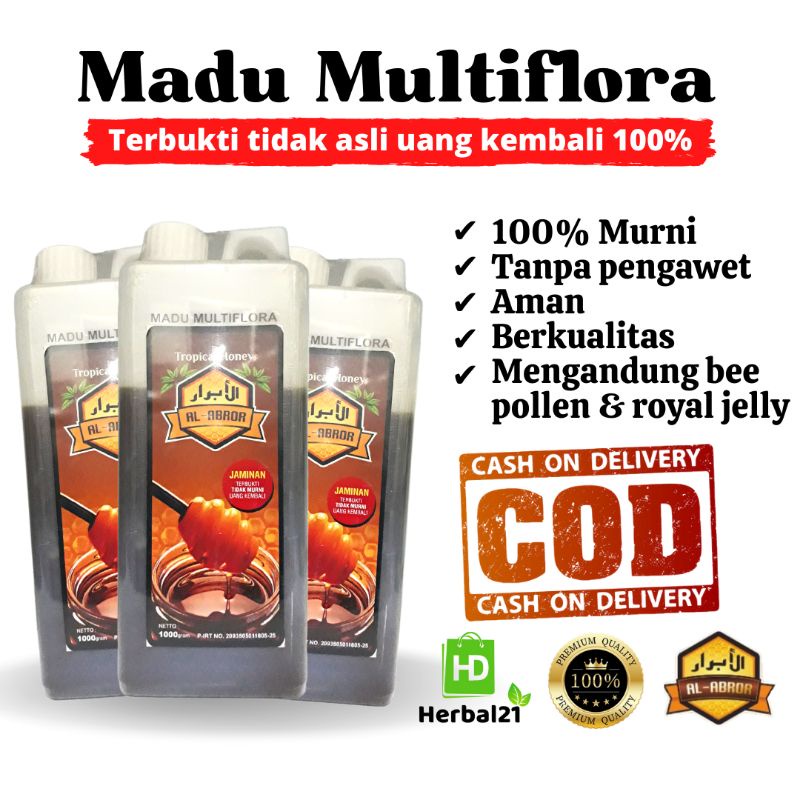 

MADU MURNI AL-ABROR MULTIFLORA 1000gr