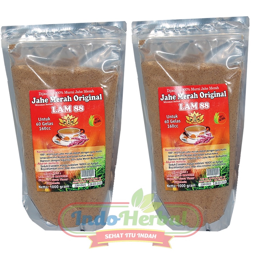 Jahe Merah Original 1kg | Minuman Serbuk Asli Jahe Merah LAM88