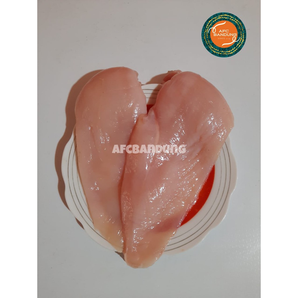 

Daging Fillet Dada Ayam Slice (100gr per slice) Cocok Untuk Katsu Sihlin Cordon Bleu Kemasan 500gr