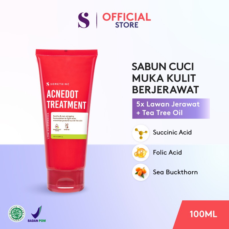 SOMETHINC ACNEDOT Treatment Low pH Cleanser - Sabun Cuci Muka