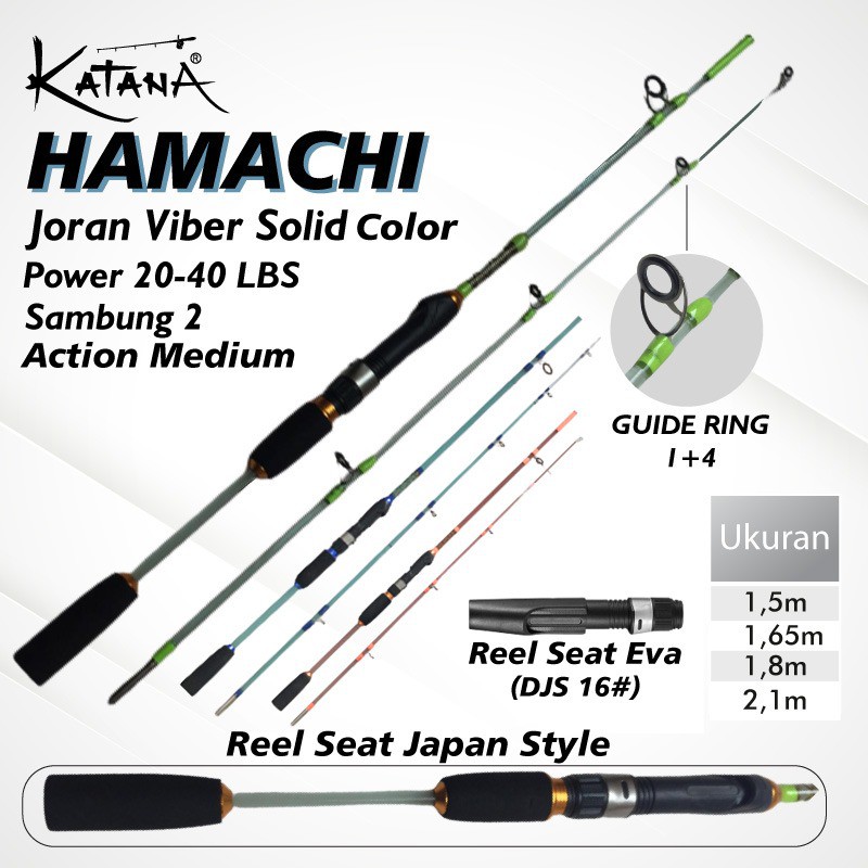 Joran Hamachi 1,5M - 2,1M ( Fiber Solid Transparan )