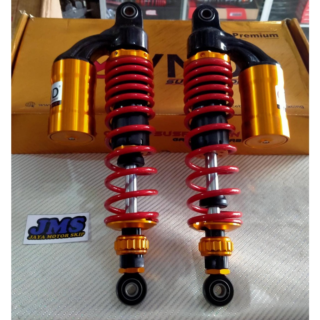 Shock VND AK 333 RX-King/ Supra/ Tiger Merah tabung Gold