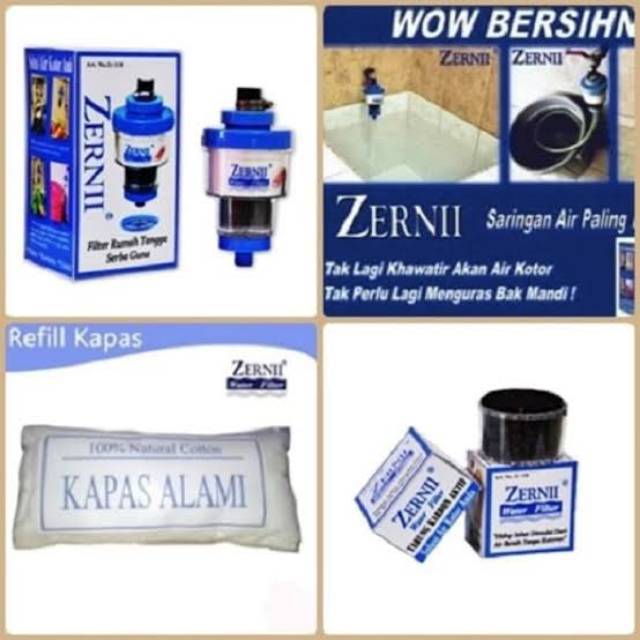 Zernii Saringan Air 1 pcs + karbon 1 pcs + kapas 1 pcs