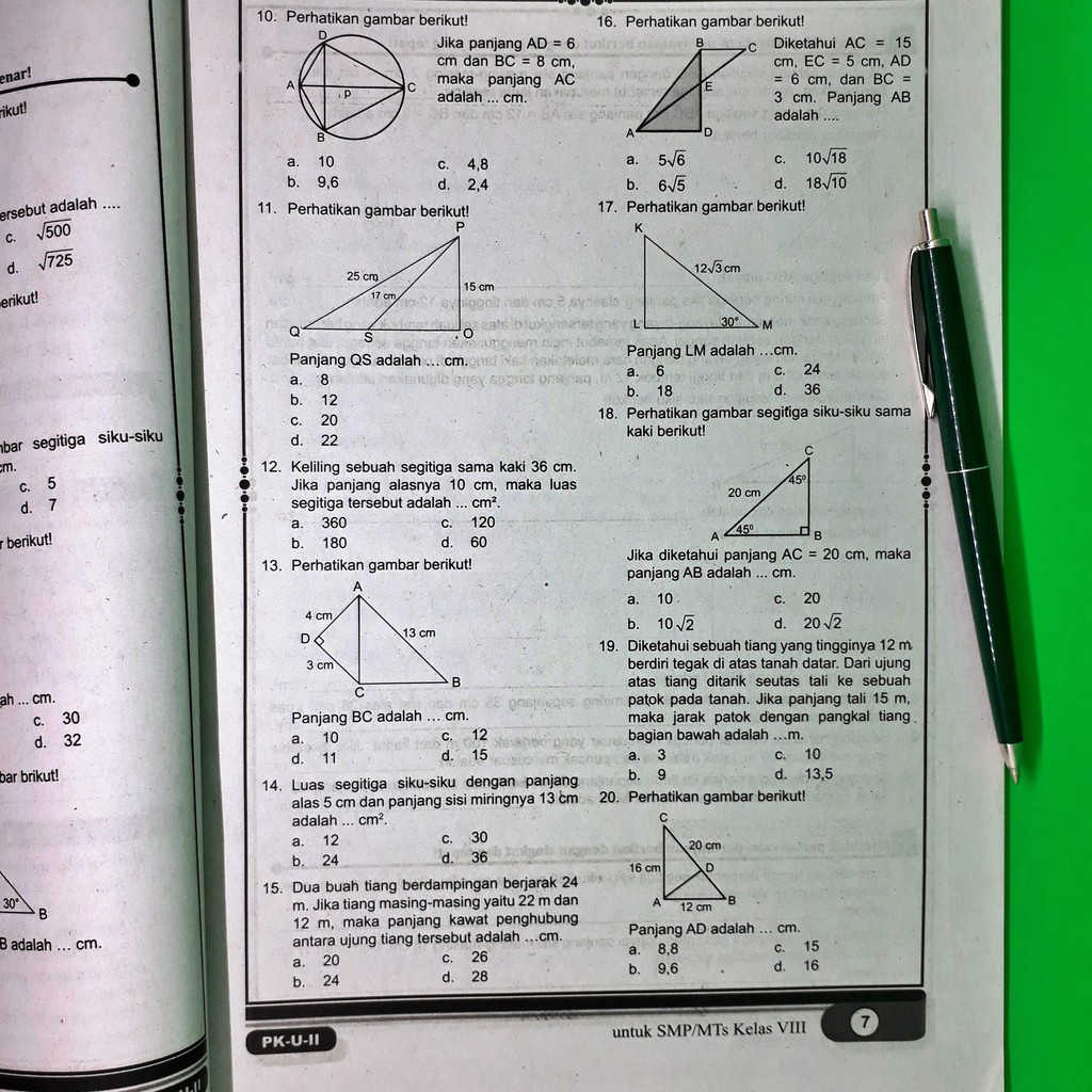 Kunci Jawaban Matematika Kelas 8 Semester 2 Halaman 65