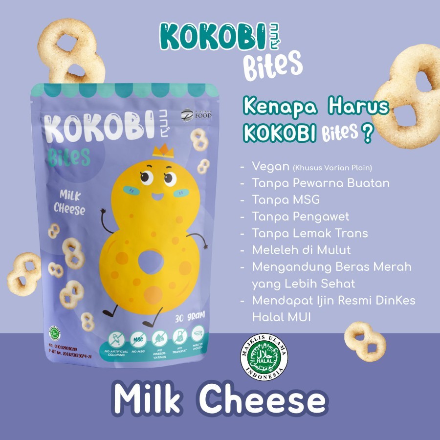 ABE FOOD KOKOBI BITES BISKUIT BERAS | SNACK CEMILAN ANAK BAYI SEHAT