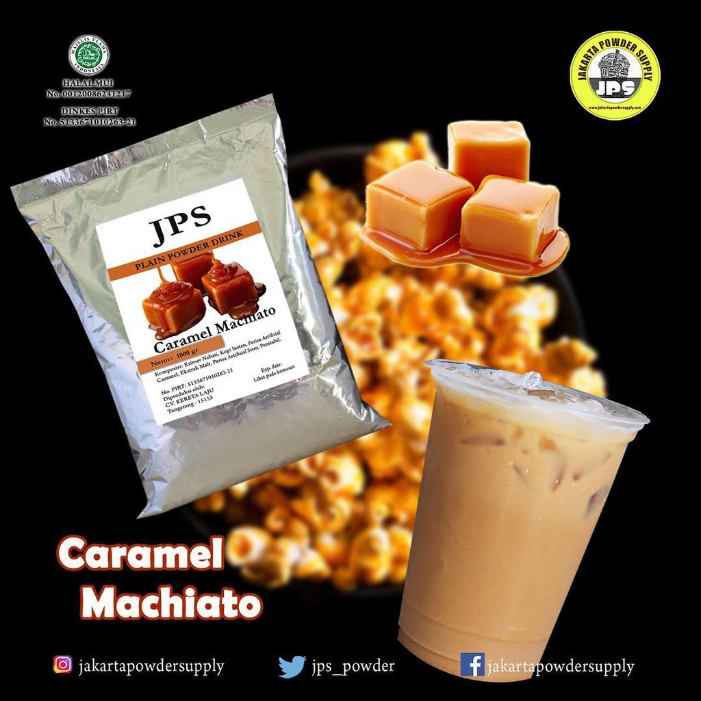 

Bubuk Minuman/ Bubble Drink/ Powder Drink Rasa Caramel Machiato Plain 1 Kg