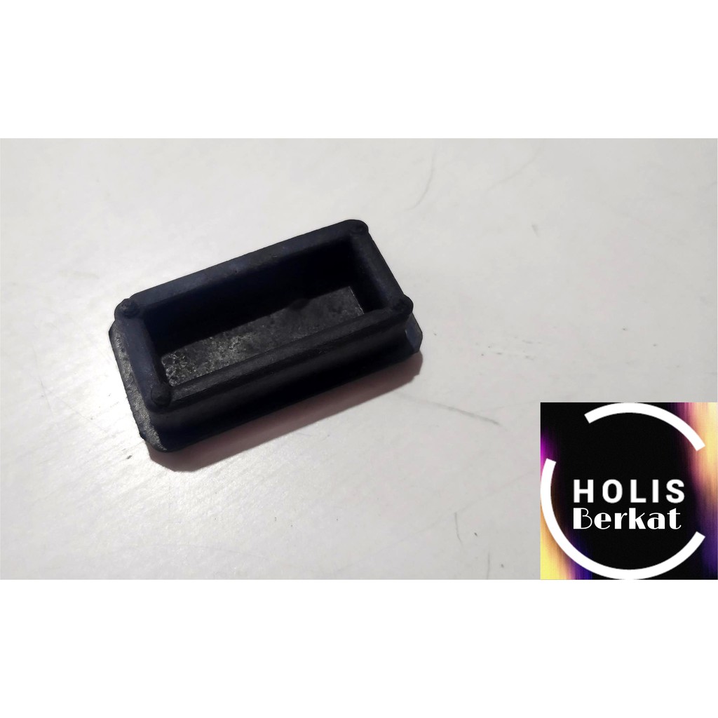 Kaki Karet Hollow untuk Alas Meja &amp; Kursi 40mm x20 mm HITAM