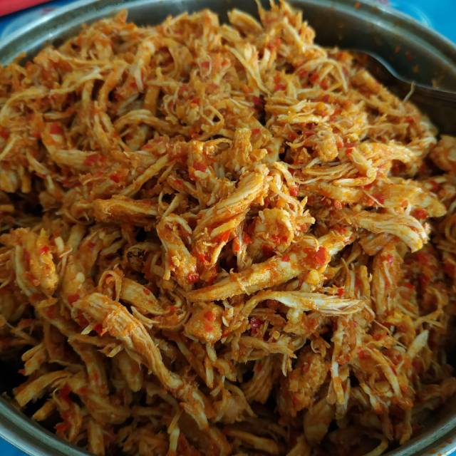 

Ayam suwir pedas 500gr