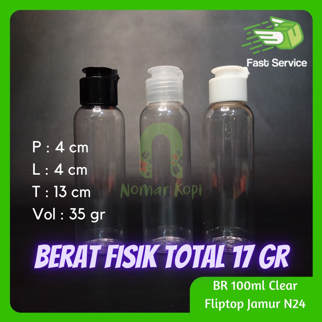Botol 70ml Presstop Tabular Kosmetik Saniizer Serum