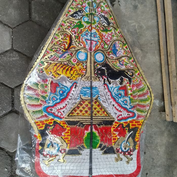 Kerajinan Wayang Kulit Gunungan Ukuran Jumbo 65x42 Cm Pajangan Rumah Shopee Indonesia