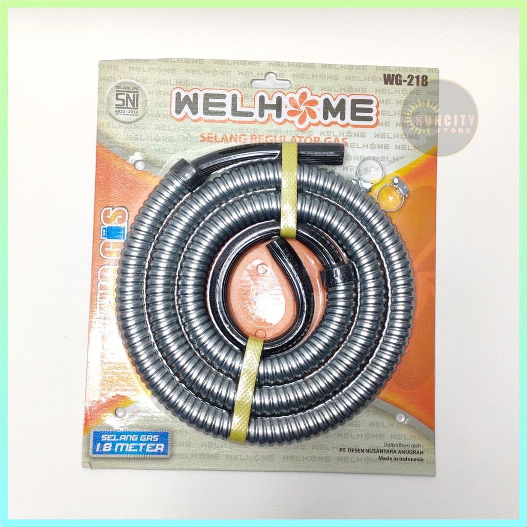 WELHOME Selang Gas Flexible 1,8 Meter