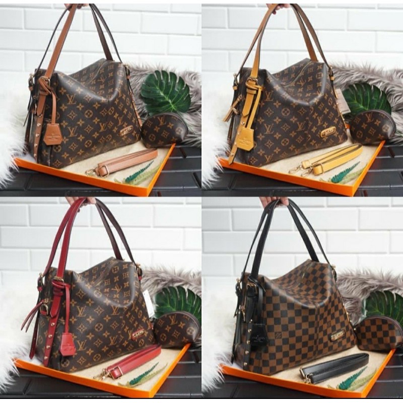 tas wanita Batam elvi hobo free dompet+tali panjang