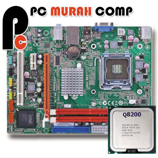 Promo Motherboard LGA775 G41 ECS dan Processor Q8200
