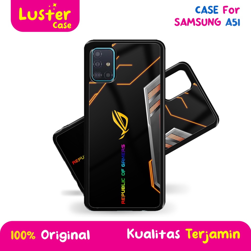 Case SAMSUNG A51 Case HP Premium Glossy [ ROG ] Casing HP - Softcase Glossy - Softcase SAMSUNG A51 -