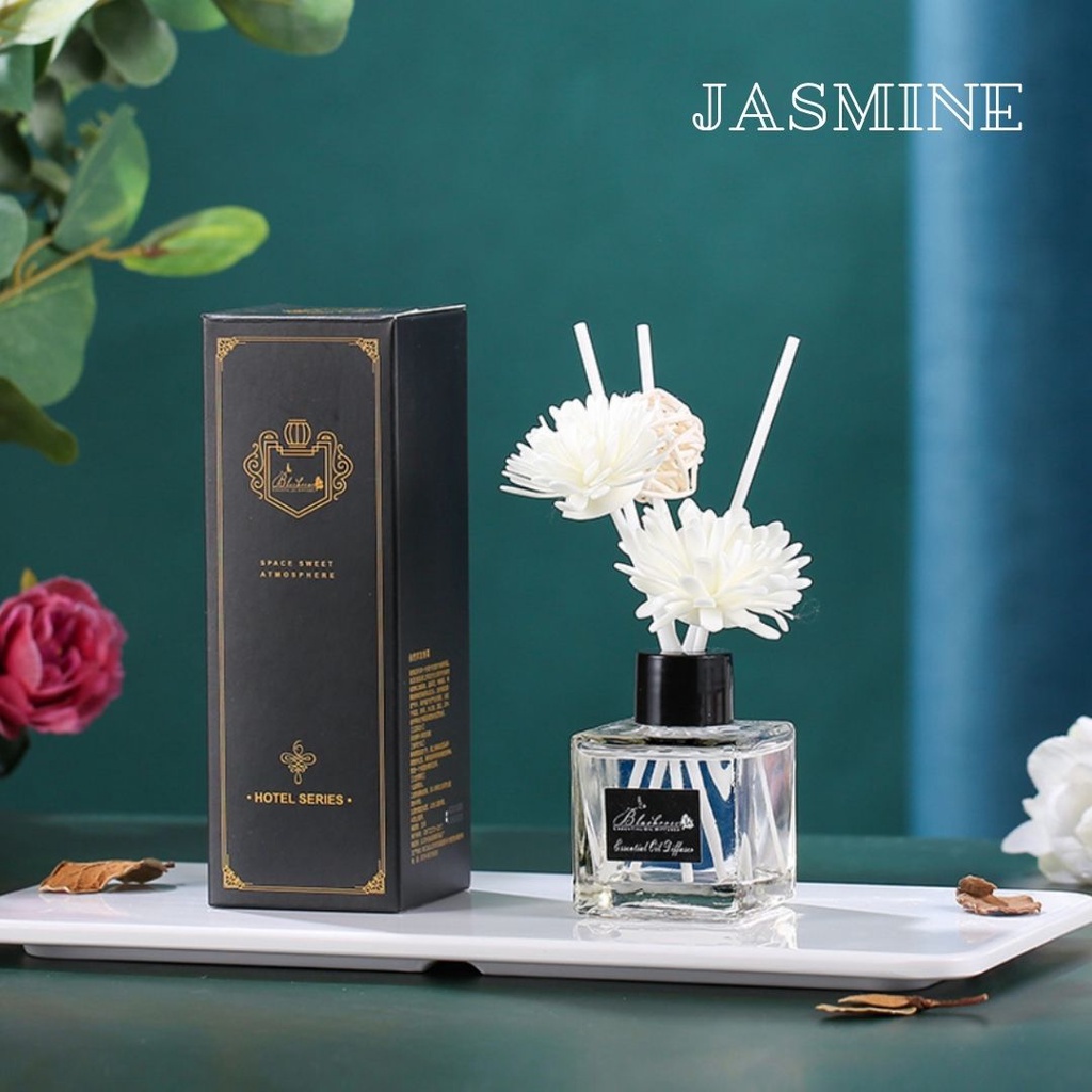 Best Seller Pengharum Ruangan Souvenir Kado Hadiah Hampers Aesthetic Aromatherapy Stick Reed Diffuser 50ml-Jasmine (P0344)