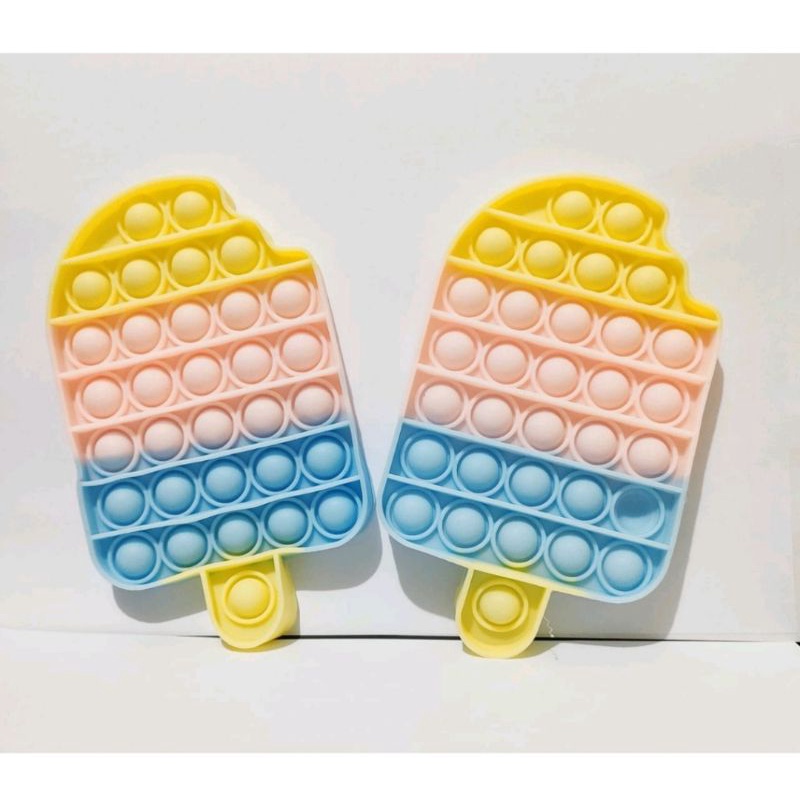 Mainan Pop It Popit Fidget Push Bubble Penghilang Stress Murah-Es Krim