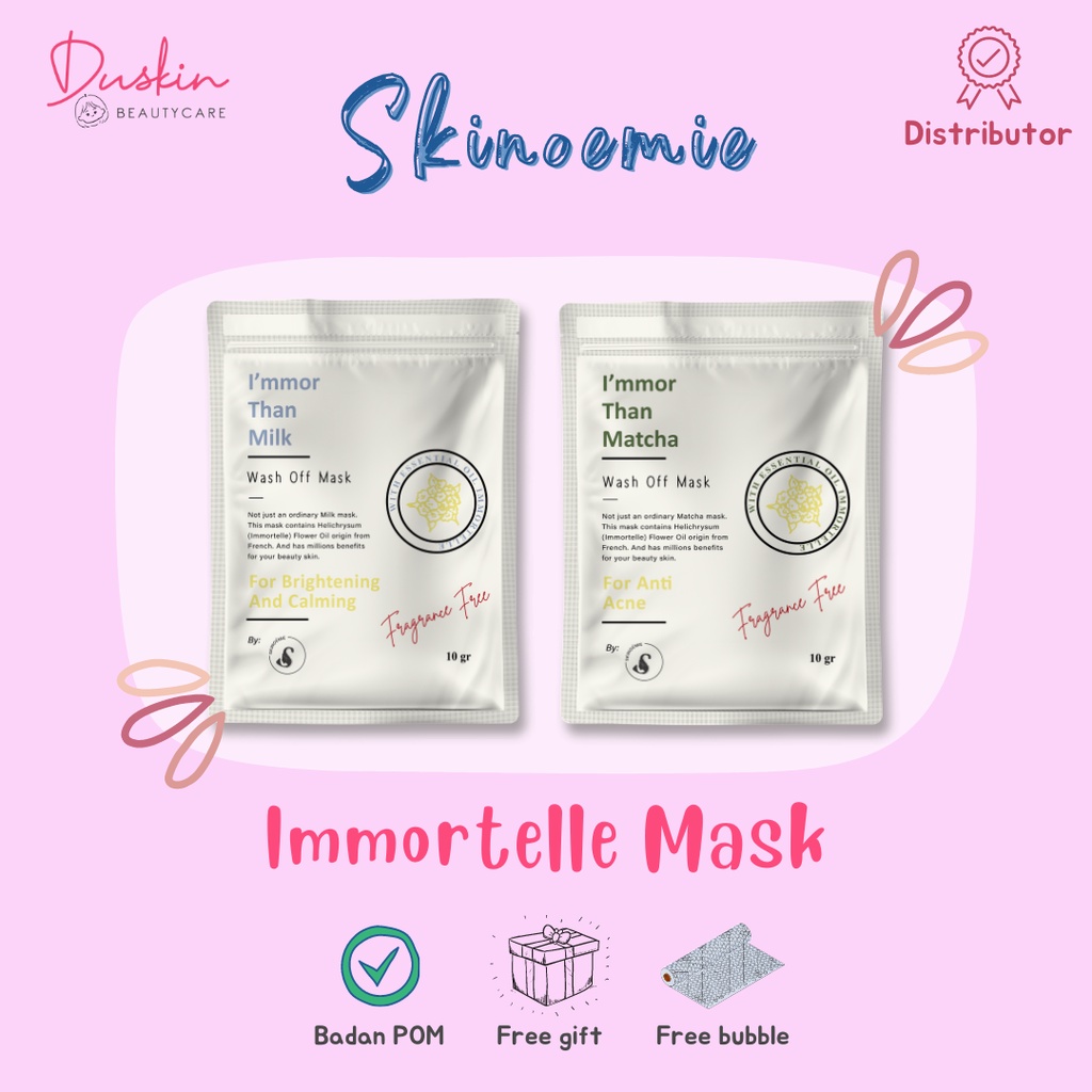 [DISTRI BOGOR] Skinoemie - Immortelle Mask / Masker Wajah Immortelle Oil 10gr