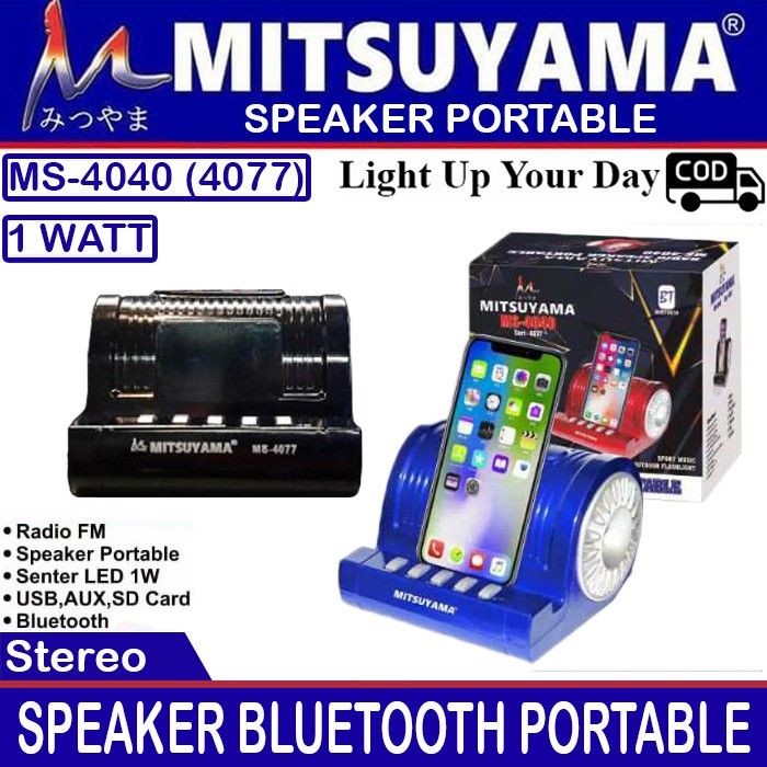 Speaker portable Radio Speaker Bluetooth Portable Mitsuyama MS 4040