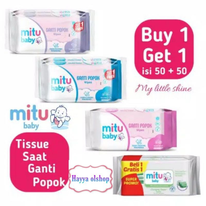 MITU TISSUE BABY 50sheet  BELI 1 GRATIS 1 PROMO