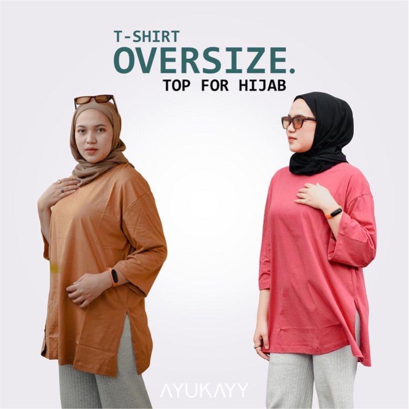 Basic Blouse Oversized/Atasan Kaos Super Jumbo  XXXL