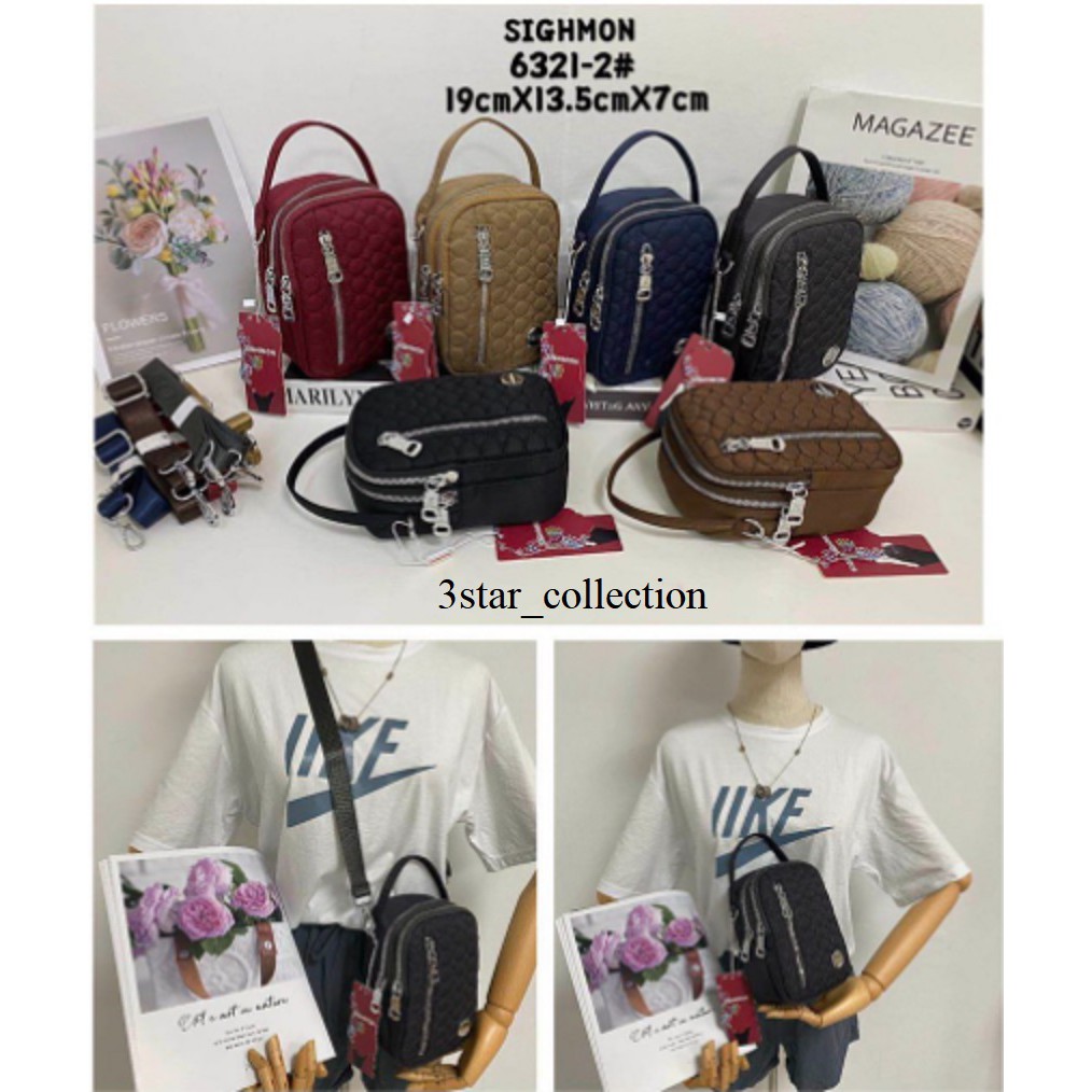 Tas Selempang wanita impor jinjing mini / Tas selempang Sighmon Import / tas jinjing mini 6321