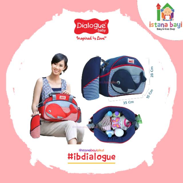 Dialogue Baby Tas Medium Whales Series DGT7133 - Tas Perlengkapan Bayi