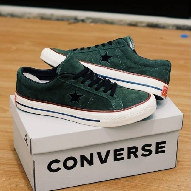 CONVERSE ONE STAR UNDEFEATED GREEN