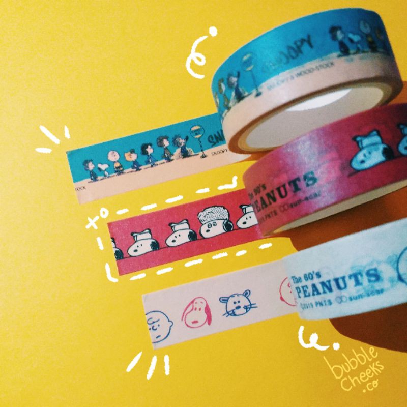 

Washi Tape Snoopy Retro Style