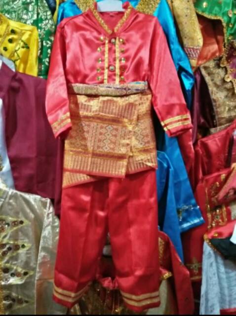 Baju adat jambi anak2 size L dan XL