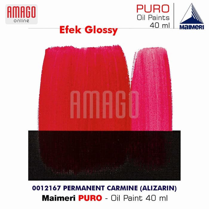 MAIMERI PURO - OIL PAINT- PERMANENT CARMINE (ALIZARIN) 40ML - M0012167