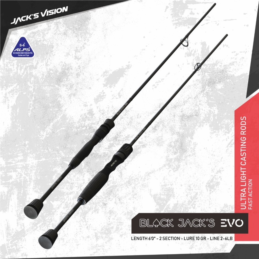 JACK'S VISION Black Jacks Evo - BJEB 622 UL ( Baitcasting )