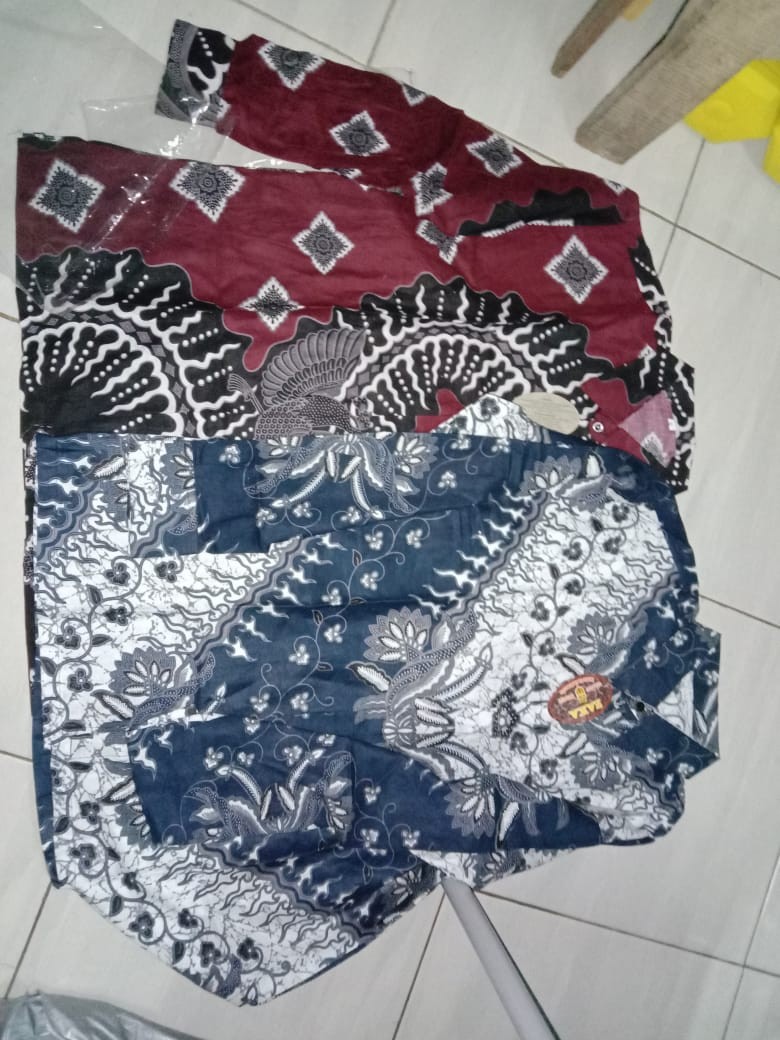 Batik Pria Lengan Panjang Batik Azmil Hrb026 Motif Keratonan Kode 003 Size M L Xl Xxl Reguler